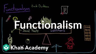 Functionalism  Society and Culture  MCAT  Khan Academy [upl. by Magee9]