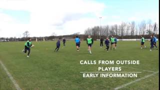 Rugby Running Lines Drill from Newcastle Flacons [upl. by Aihtenyc825]