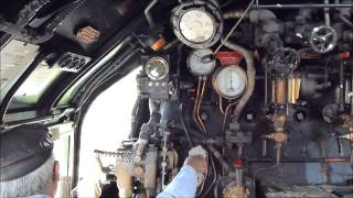 Life on the footplate of Clan line 35028 working a VSOE Surrey Hills 030813 [upl. by Raddie]