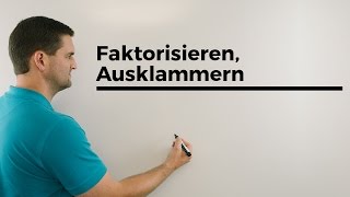 Nullstellen Faktorisieren Ausklammern  Mathe by Daniel Jung [upl. by Doherty]