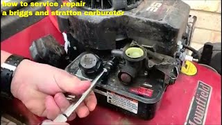 how to service repair a briggs and stratton carburetor [upl. by Atirec]