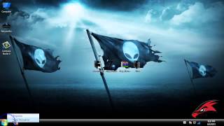 Windows 8 Theme Alienware Skin pack [upl. by Rondi]