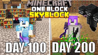 I Spent 200 Days In One Block Minecraft And Heres What Happened [upl. by Gotcher]