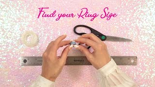 How To Find Your Ring Size [upl. by Shanan]