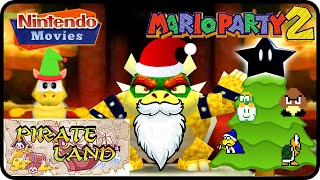 Mario Party 2  Pirate Land 4 Players Mario vs Peach vs Yoshi vs Donkey Kong [upl. by Selwyn643]