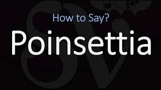 How to Pronounce Poinsettia CORRECTLY [upl. by Tiffany633]