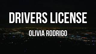 Olivia Rodrigo  drivers license Clean  Lyrics [upl. by Nilatak]