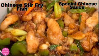 Stir Fry Fish in Hoisin Sauce I Easy Chinese Hoisin Fish Recipe Restaurant Style [upl. by Eimmit]