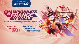 DIRECT  Championnats de France dathlétisme en salle Elite et jeunes 2021 [upl. by Ofella]