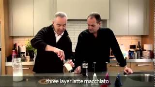 aerolatte  milk frother makes three layer caffè latte macchiato [upl. by Elbertine]