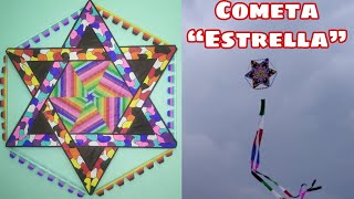 Cómo Hacer un Papalote o Cometa quotEstrellaquot  How to Make Star Kite  Saranggola Star [upl. by Gabriell]