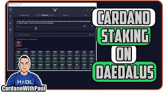 How To Stake ADA Cardano on The Daedalus Wallet  Step by Step [upl. by Gerfen]