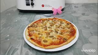 Masa Pizza sin levadura  Recetas fáciles monsieur cuisine plus [upl. by Amrak378]