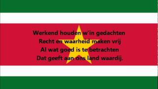 Hymne national de la Suriname [upl. by Adneral]