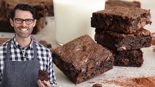 Fudgy Chocolate Brownies Recipe [upl. by Ecyob401]