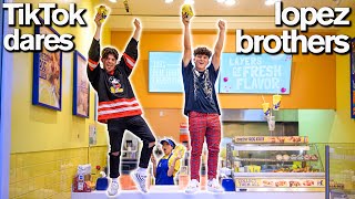 Hype House LOPEZ BROTHERS Funny Brother vs Brother TikTok Challenge [upl. by Ainek]