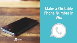 Create a Clickable Phone Number In Wix [upl. by Dorrehs]