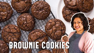 Brownie Cookies Brookies  A Delicious  Chewy Chocolate Chip Recipe [upl. by Eenej159]