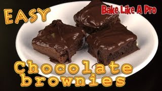 Easy Chocolate Brownies Recipe [upl. by Evslin747]