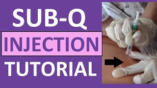 How to Inject a Subcutaneous Injection  Subcutaneous Injection Technique  Insulin Injection [upl. by Veejar]