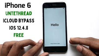Bypass Activation Lock iPhone 6 iOS 1248 Untethread Windows [upl. by Gladstone]
