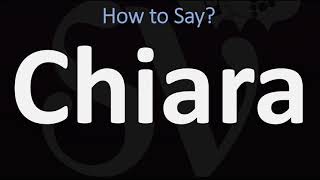 How to Pronounce Chiara CORRECTLY Italian Name Pronunciation CLAIRE [upl. by Hsetirp500]