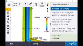 Corridor Stakeout in Trimble Access  Graphical Staking of Road Corridors [upl. by Magdala]