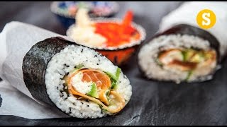 Sushi Burrito Recipe  Sorted Food [upl. by Pirozzo979]