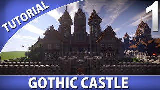 Minecraft  How to Build a Gothic Castle Part 110 [upl. by Sualkcin]