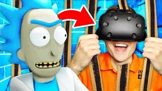 ESCAPING RICKS SECRET PRISON In Virtual Reality Rick and Morty Virtual RickAlity Gameplay [upl. by Musette6]