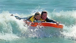 Tandem Boogie AIR  The Inflatable Bodyboard for Two People [upl. by Rhoades]