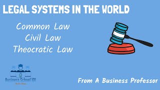 Legal System in the World  International Business  From A Business Professor [upl. by Elleiad]