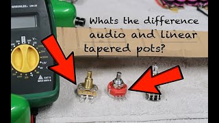 Linear Taper vs Audio Taper Guitar Potentiometers pots [upl. by Grunenwald]