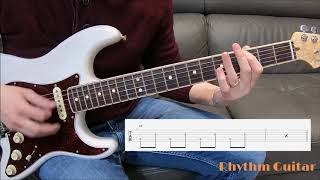 Easy Funk Guitar 1 Lipps Inc  Funkytown with TABS [upl. by Nadya]