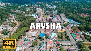 Arusha city Tanzania 🇹🇿  4K Drone Footage [upl. by Teahan]