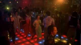 Saturday Night Fever Disco Inferno The Trammps John Travolta dancing HD 1080 with Lyrics [upl. by Stephen857]