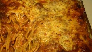 The Best Baked Spaghetti amp Cheese RECIPE [upl. by Kellia790]