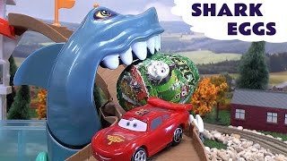 Fun Stop Motion Egg Hunt At The Cars Shark Park [upl. by Pepillo]