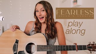 Taylor Swift Fearless Guitar Play Along 2021  Fearless Taylor’s Version  Nena Shelby [upl. by Harhay475]