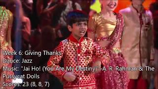 Akash Vukoti  All Dancing With The Stars Juniors Performances [upl. by Akayas]