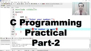 C Programming Practical Part2  Scanf and If  Std 10 Computer C language practical [upl. by Swirsky]