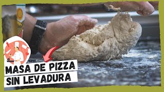 MASA DE PIZZA SIN LEVADURA Sin reposo 😱  David Guibert Chef [upl. by Ihcas342]