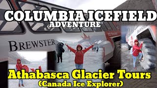 Columbia Icefield Adventure Athabasca Glacier Tours Brewster Canada Ice Explorer [upl. by Yarised]