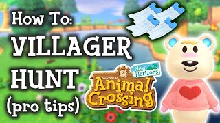 🔎 Animal Crossing New Horizons How To Villager Hunt [upl. by Ihel]