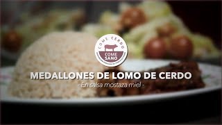 RECETA MEDALLONES DE CERDO EN SALSA MOSTAZA MIEL  CHIQUIWILO FT EL CAMALEÓN [upl. by Otto297]