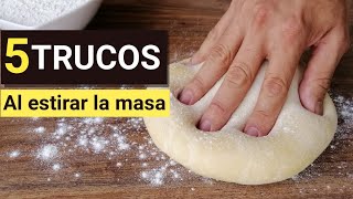 Los Mejores 5 TRUCOS para estirar la Masa de Pizza 😉👌🍕 [upl. by Doretta]