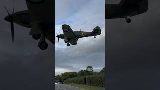 Hawker Hurricane arriving at RAF Northolt [upl. by York]