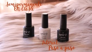 COMO HACER ESMALTE SEMI PERMANENTE  TUTORIAL PARA PRINCIPIANTES PASO A PASO [upl. by Ahseken838]