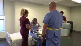 Physical Therapy Transfer Training  How To Transfer From Wheelchair To Bed [upl. by Ruskin]