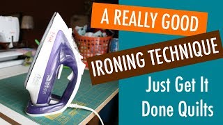 How to Iron for Quilting  A Really Good Method [upl. by Adnovahs336]